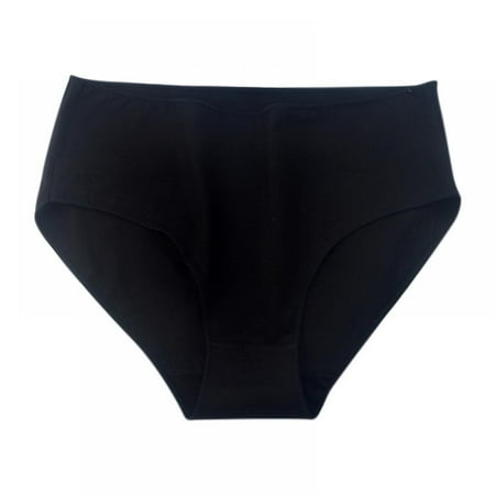 

Spdoo Briefs Underwear for Women Mid-Rise Soft Cotton Panties Black 6/XL