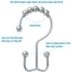 thumbnail image 3 of Anillos de ganchos para cortina de ducha, ganchos de ducha de doble deslizamiento de metal resistente al óxido para cortinas de barras de ducha de baño, juego de 12 ganchos, cromo Adepaton WMZL-777-2, 3 of 7