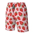 thumbnail image 5 of Naloa Strawberries Men's Beach Shorts, Surfing shorts, Swim trunks, Quick Dry Swim Trunks for Surfing Beach Fun - Small, 5 of 9