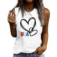 thumbnail image 3 of HaoXianJian lndependence Day Tank Top for Women 4th of July Casual Cottons Sleeveless Tops USA Flag T-Shirt 2025 Going Out Top Lightweight Ladies Tops and Blouses S-XXL, 3 of 4