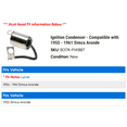 thumbnail image 2 of Ignition Condenser - Compatible with 1955 - 1961 Simca Aronde 1956 1957 1958 1959 1960, 2 of 2