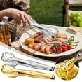thumbnail image 7 of Tunhigl 304 Stainless Steel Food Tongs - Versatile Kitchen Clip Tool for BBQ, Steak, Desserts & More - Durable, Non-Slip Grip Gold, 7 of 7