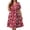 Red-White-Floral, variant on Plus size Dresses For Women Floral Casual V Neck Short Sleeve Sundresses Midi Summer Dress with Pockets