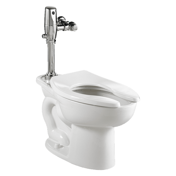 American Standard Madera ADA Toilet with Selectronic Exposed Battery Flush Valve System 1.28 GPF in White