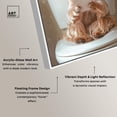 thumbnail image 4 of Cute Yorkie on the Toilet Framed High-Gloss Acrylic Glass Wall Art Glam Bathroom Art by Art Remedy, White Frame, 20 x 30, 4 of 7