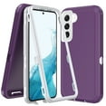 thumbnail image 5 of NIFFPD Galaxy S22 Case, Samsung S22 Case, Dual Layer Heavy-Duty Rugged Shockproof Anti-Drop Protective Case for Samsung Galaxy S22 5G Purple&White, 5 of 5