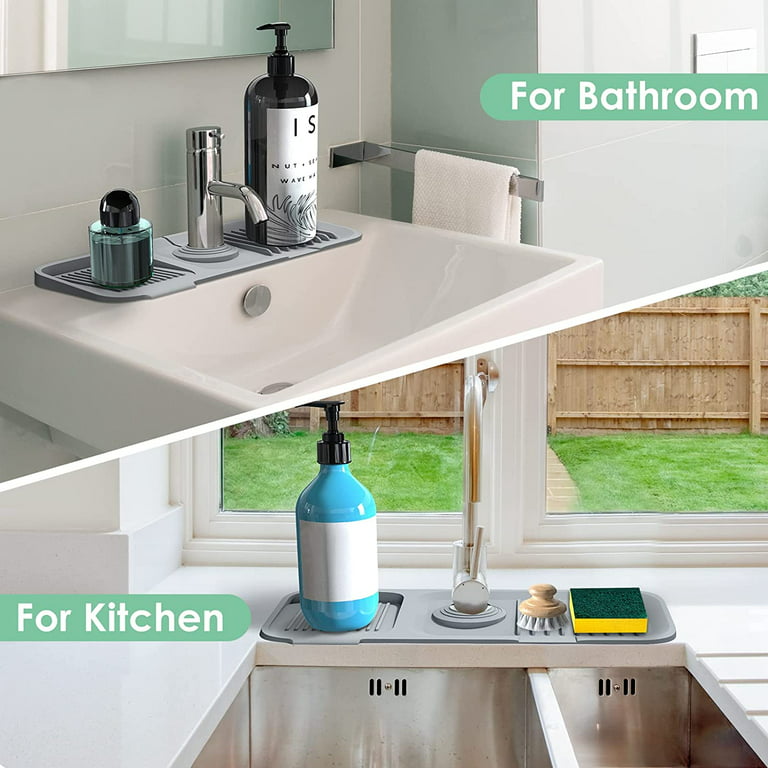 Sink Splash Guard Kitchen Gadgets - Silicone Faucet Handle Drip