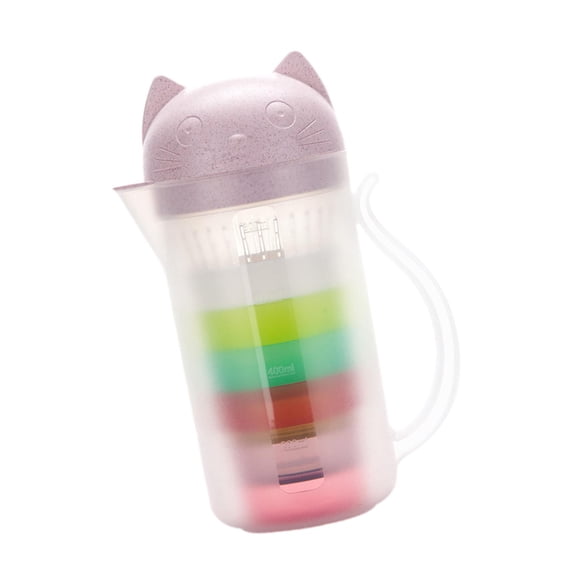 Jarra de bebidas Jarra con tazas, jarra de agua con asa Contenedor de bebidas para Rosa