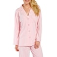 thumbnail image 2 of Fishers Finery Women's EcoFabric Full Length Pajama Set; Long Sleeve NEW FABRIC (Pink, S), 2 of 5