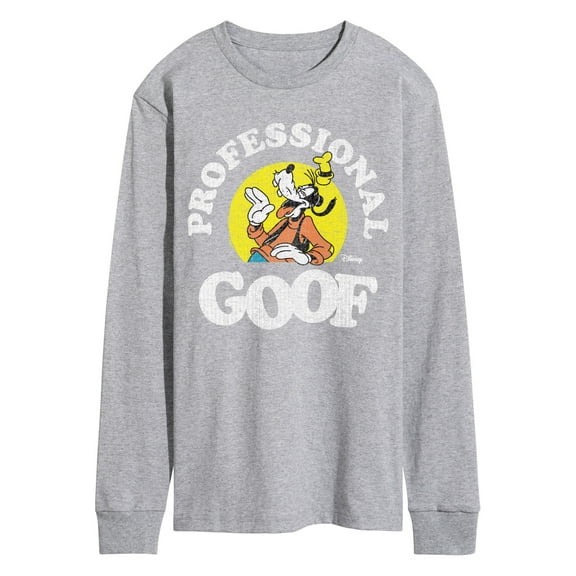 Disney - Professional Goof - Men's Long Sleeve Graphic T-Shirt