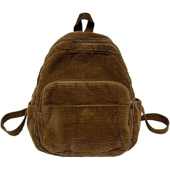 MMYGU Mini Backpack Purse for Women Small Corduroy Backpack Lightweight Casual Daypack Aesthetic Backpack Purse