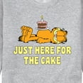 thumbnail image 3 of Garfield - Just Here For Cake - Men's Crew Neck Fleece Pullover, 3 of 5
