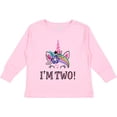 thumbnail image 3 of Inktastic 2nd Birthday Unicorn 2 Year Old Girl Girls Long Sleeve Toddler T-Shirt, 3 of 5