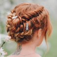 thumbnail image 5 of Ancirs Paquete de 50 peines laterales para el pelo para mujer, peines de metal para asegurar velos de diadema, 5 dientes franceses, pasador para el pelo de boda, accesorios para el pelo para niñas, co, 5 of 5