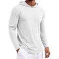 thumbnail image 5 of CHZAYXI Hoodies for Men Lightweight Pullover Long Sleeve Hooded Sweatshirt Casual Gym Workout Sweatshirts Athleisure Running Hoodie(X-Large,White), 5 of 5