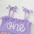 thumbnail image 5 of HWJAD Baby Girl 1st Birthday Clothes One Year Old Tulle Romper Dress Sleeveless Cake Smash Outfits 12-18 Months, 5 of 7
