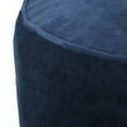 thumbnail image 5 of GDF Studio Bleckley Modern Velveteen Cylinder Pouf, Cobalt Blue, 5 of 7