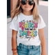 thumbnail image 1 of Be The Reason Someone Smiles Today & Cartoon Flowers Graphic Print Tee, Girls Comfy & Trendy T-shirt For Spring & Summer, Girls Clothes For Outdoors, 1 of 6