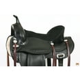 thumbnail image 4 of 16 In HILASON Western Horse Saddle American Leather Flex Tree Trail & Pleasure Black, 4 of 8
