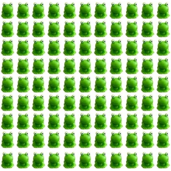 100 Pcs Mini Resin Frogs Miniature Figurines Frog Mini Plastic Frogs Bulk Tiny Frogs for Craft Outdoor and Home Garden Decor$$Garden & Patio