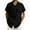 Black, variant on Bcfgryg Men Fashion Casual Top Shirt Comfortable Solid Color Button Shirt Top Short Sleeve Tops Men's Slim Fit Dress Shirts