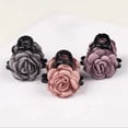 thumbnail image 2 of Xinwanna Women Hair Claw Double-sided Rose Flower Decor Anti-slip Teeth Hair Clip Back Head Shark Hair Grip Hair Decoration (Pink), 2 of 13