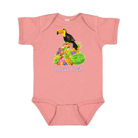 

Inktastic I Love Fruit Toucan Gift Baby Boy or Baby Girl Bodysuit