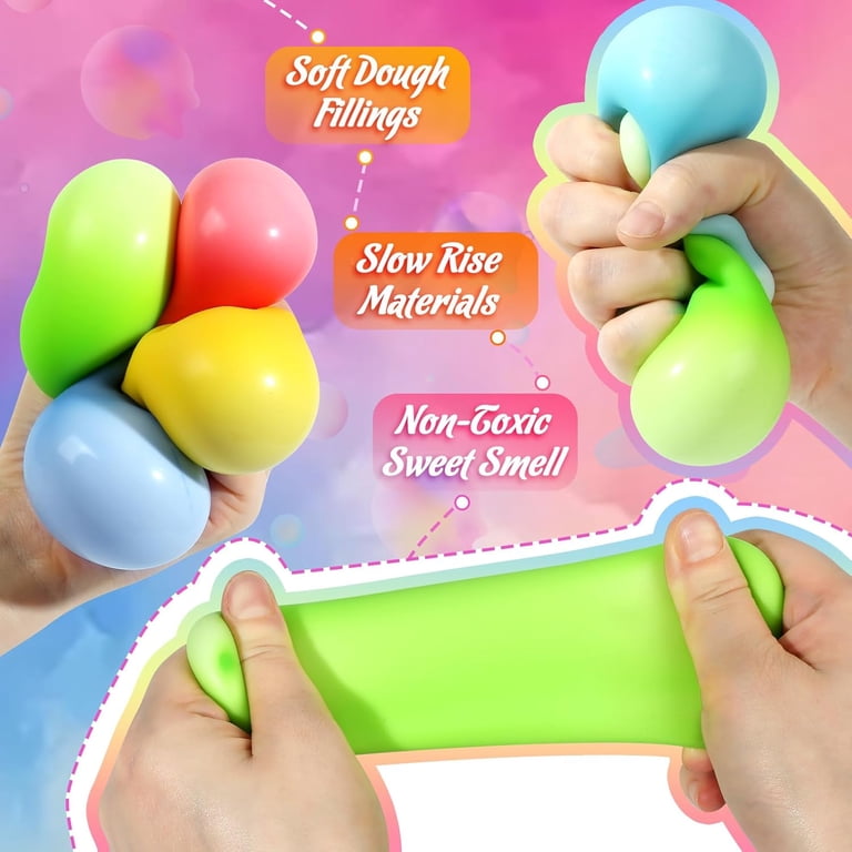 Stress Relief Gifts Mini Stress Cubes - 24 Pack Sensory Fidget Toys ...