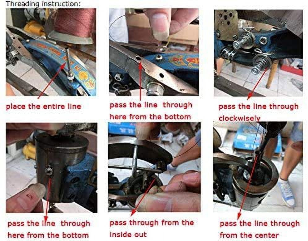 INTBUYING Hand Cobbler Shoe Repair Machine Dual Cotton Nylon Line Sewing Machine with Tripod