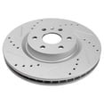 thumbnail image 5 of TRQ Front Premium Posi Ceramic Disc Brake Pad & G-Coated Rotor Kit w/ Chemicals BKA18637, 5 of 6