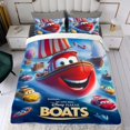 thumbnail image 4 of The movie Cars Themed Bed Sheet Set Three Piece Set 53x79 Inches Comfortable And Skin Friendly Unique Design Creating A Star Studded Night, 4 of 6