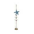 thumbnail image 2 of SLYNSHome Handmade Nautical Wooden Starfish Hanging Ornament With Metal Bells,Coastal Wall Decor, For Balcony, Bathroom, Beach House Indoor Home Decoration, 2 of 6