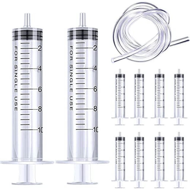 fastboy 10Pcs PVC Measuring Tool 10ML Washable Portable Refillable Scaled Experiment Industrial Pet Feeding Water Dispenser Tube Pipe