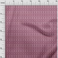 thumbnail image 3 of oneOone Georgette Viscose Dark Magenta Fabric Geometric Sewing Material Print Fabric By The Yard 42 Inch Wide, 3 of 4