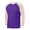 Purple, variant on Men's Long Sleeve Crew Neck Color Blocking Baseball Shirts Raglan Casual Vintage Jersey Sport Tee Tops Purple XXXL(XXXL)