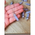 thumbnail image 4 of Blue Chalcedony Point necklace Powerful necklace Healing Energy Silver Tone, 4 of 8