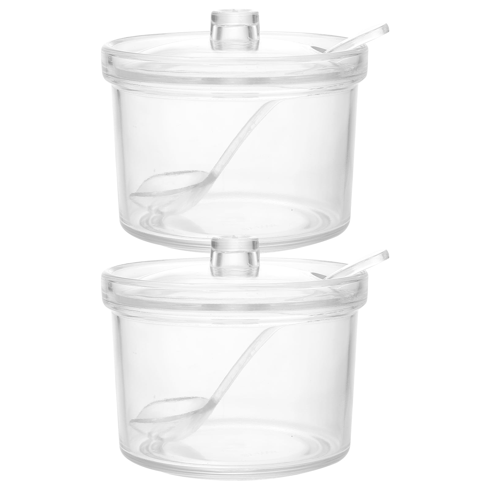 Condiment Container Spice Jar Salt Seasoning Pot Clear Storage Cruet