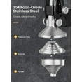 thumbnail image 4 of FOHERE Manual Citrus Juicer Easy Juicing, Easy Clean Stainless Steel and Cast Iron, 4 of 10