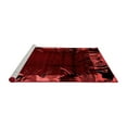 thumbnail image 2 of Ahgly Company Machine Washable Indoor Square Abstract Red Modern Area Rugs, 7' Square, 2 of 4