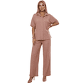 thumbnail image 1 of Conjunto de 2 Piezas para Mujer | Set Blusa Tipo Camisera y Pantalón Wide Leg, 1 of 5