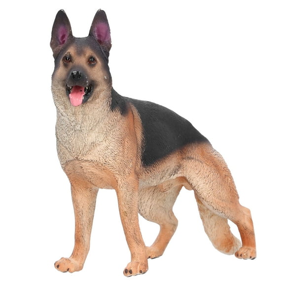 Modelo de animal de simulación, figura de perro pastor alemán, figura de perro animal, juguete, figura de pastor alemán, juguete, durabilidad probada en el tiempo