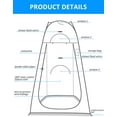 thumbnail image 3 of GVDV Pop up Changing Room Portable Shower Tent,Extra Tall Privacy Shelters Room with Carrying Bath Bag for Outdoor Indoor Camping,Hiking, 3 of 9