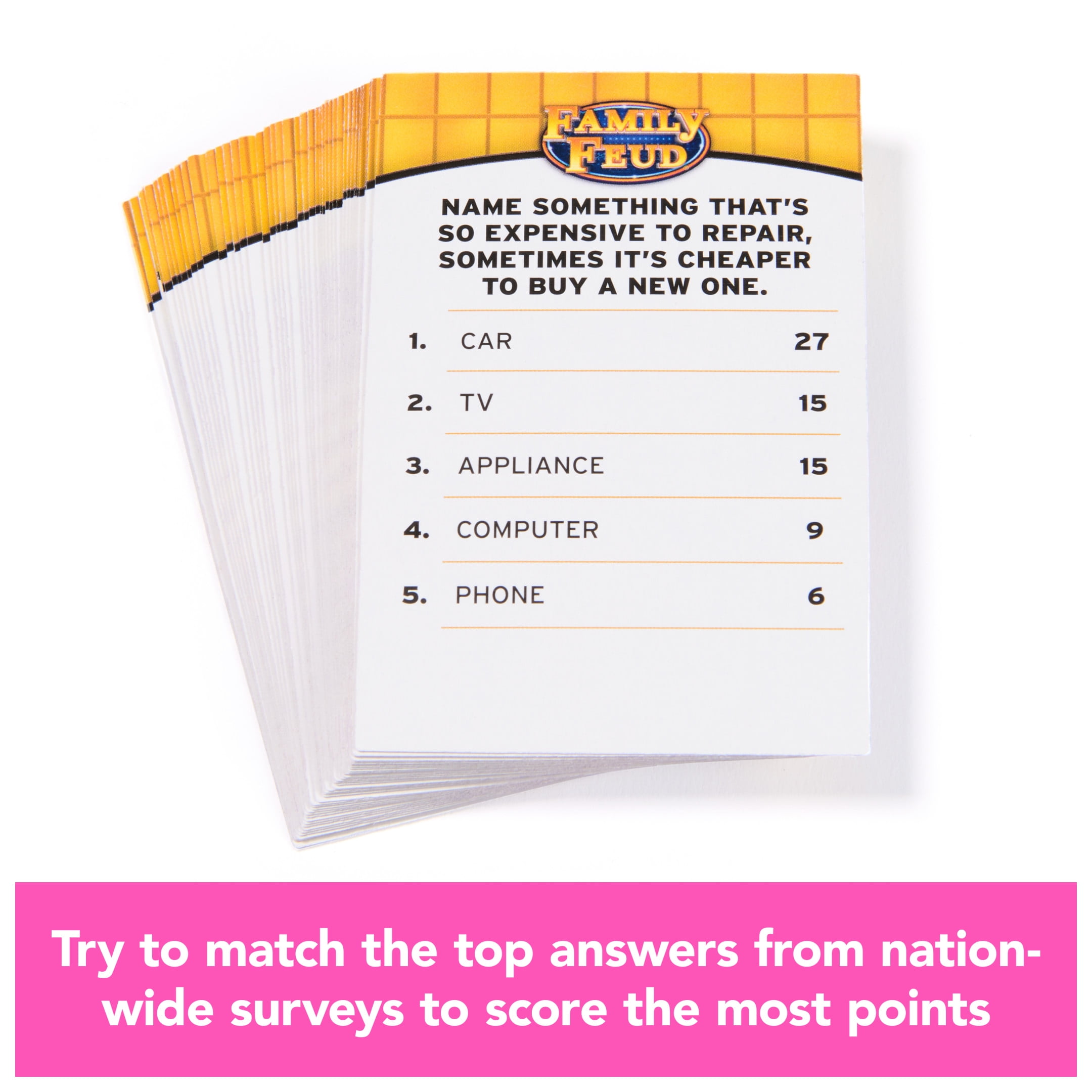 Family Feud Game, All-New Gold Edition Steve Harvey Board Game for Hilarious Family Fun, Kids Games, Family Games for Game Night, Ages 8+
