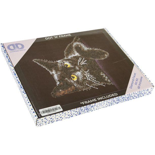 Diamond Dotz Diamond Embroidery Facet Art Kit W/ FrameMidnight Cat