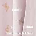 thumbnail image 6 of Lavender   nk Butterfly Blackout   ins 2 Panels 54" Length for Baby Girls Nursery Bedroom Metallic Floral Print Room Darkening Drapes Grommet Window Treatment for Living Room, 6 of 7