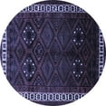 thumbnail image 1 of Ahgly Company Indoor Round Persian Blue Traditional Area Rugs, 3' Round, 1 of 4