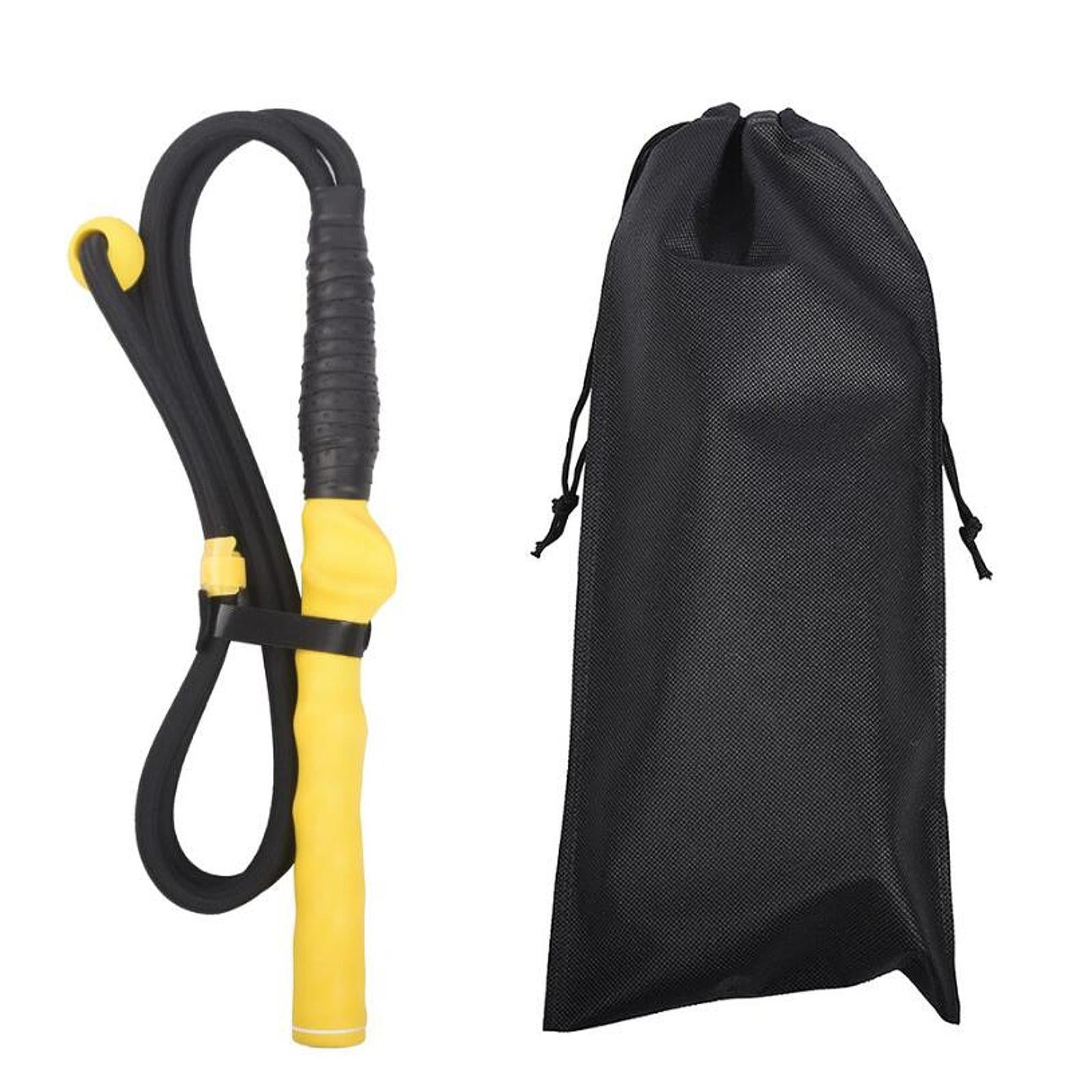 GARENDE Golf Swing Training Rope Comfortable Grip for Beginner Indoor Outdoor Adults yellow