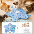 thumbnail image 7 of BIGODY Interactive Cat Toys for Indoor Cats, Touch Activated Cat Kitten Toy Exercise Toy, Automatic Rechargeable Hide & Seek Cat Toy with real bird chirps & 2 Moving Concealed Feathers, 7 of 7