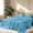 Blue, variant on Flymme Dark Grey Bed Sheets Set,4 Piece Comfy Breathable Cooling Sheet Queen Size,Luxury Bedding with 18" Deep Pocket for Man Women Bedroom