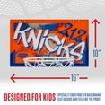 thumbnail image 4 of Franklin Sports NBA New York Knicks Over the Door Basketball Hoop - Kids Indoor Basketball Hoop with Mini Basketball - NBA Fan Shop Mini Hoop for Bedroom + Office - Over the Door Mini Hoop Set, 4 of 13